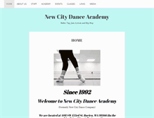Tablet Screenshot of newcitydance.com